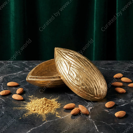 Almond-Shaped Metal Tray - Loopify