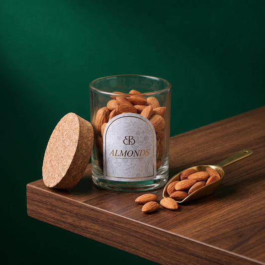 Premium Almonds in Cork Jar - Loopify