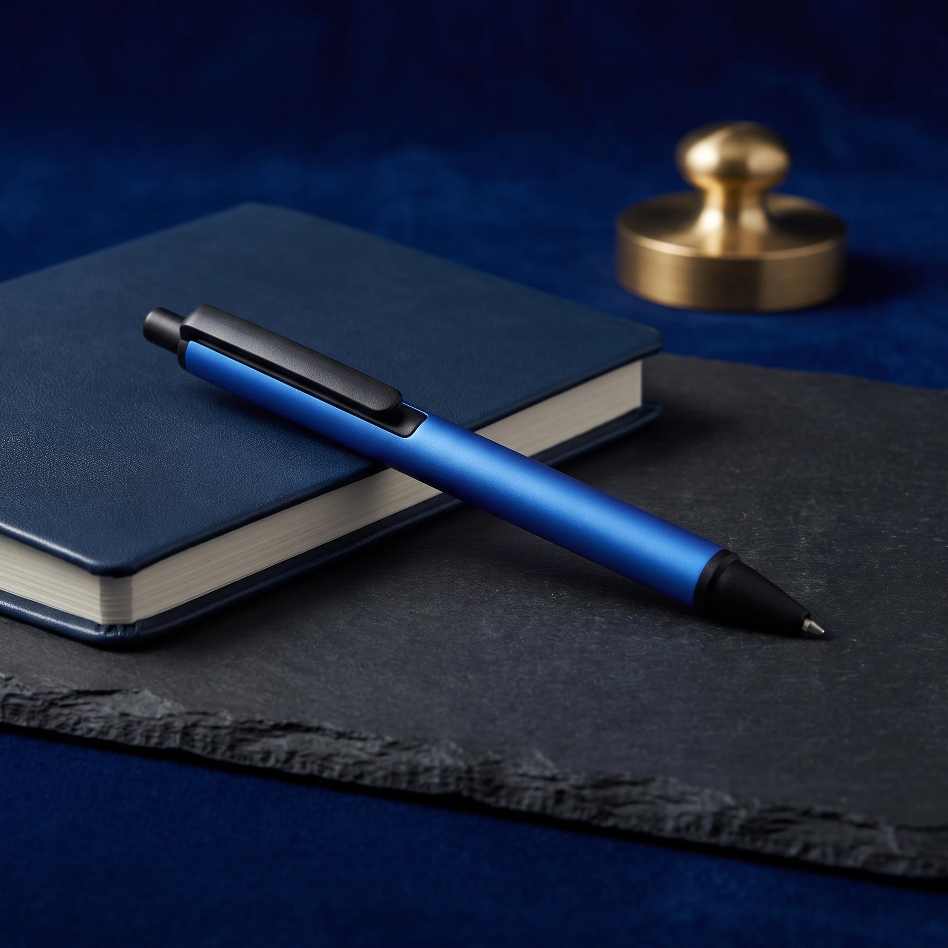 Aqua Blue Metallic Pen - Loopify