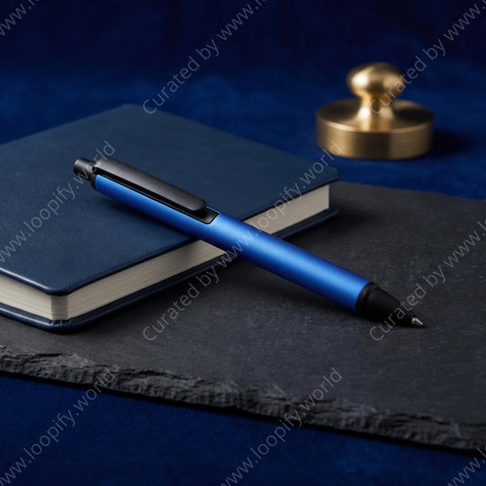 Aqua Blue Metallic Pen - Loopify