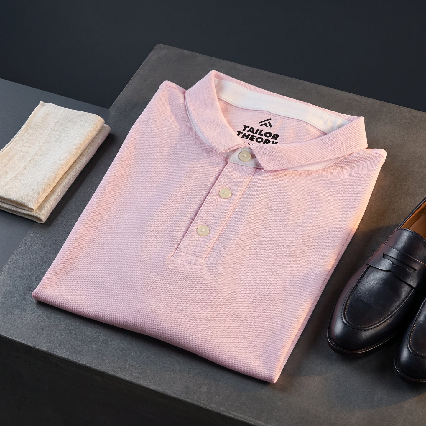 Blush Breeze Pink Polo T-Shirt - Loopify