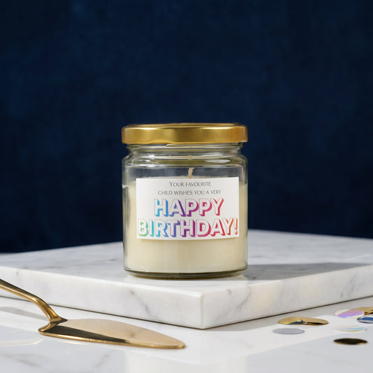 'Your Favorite Child Wishes You' Birthday Candle - Loopify