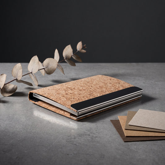 Korek Cork & Metal Card Holder - Loopify