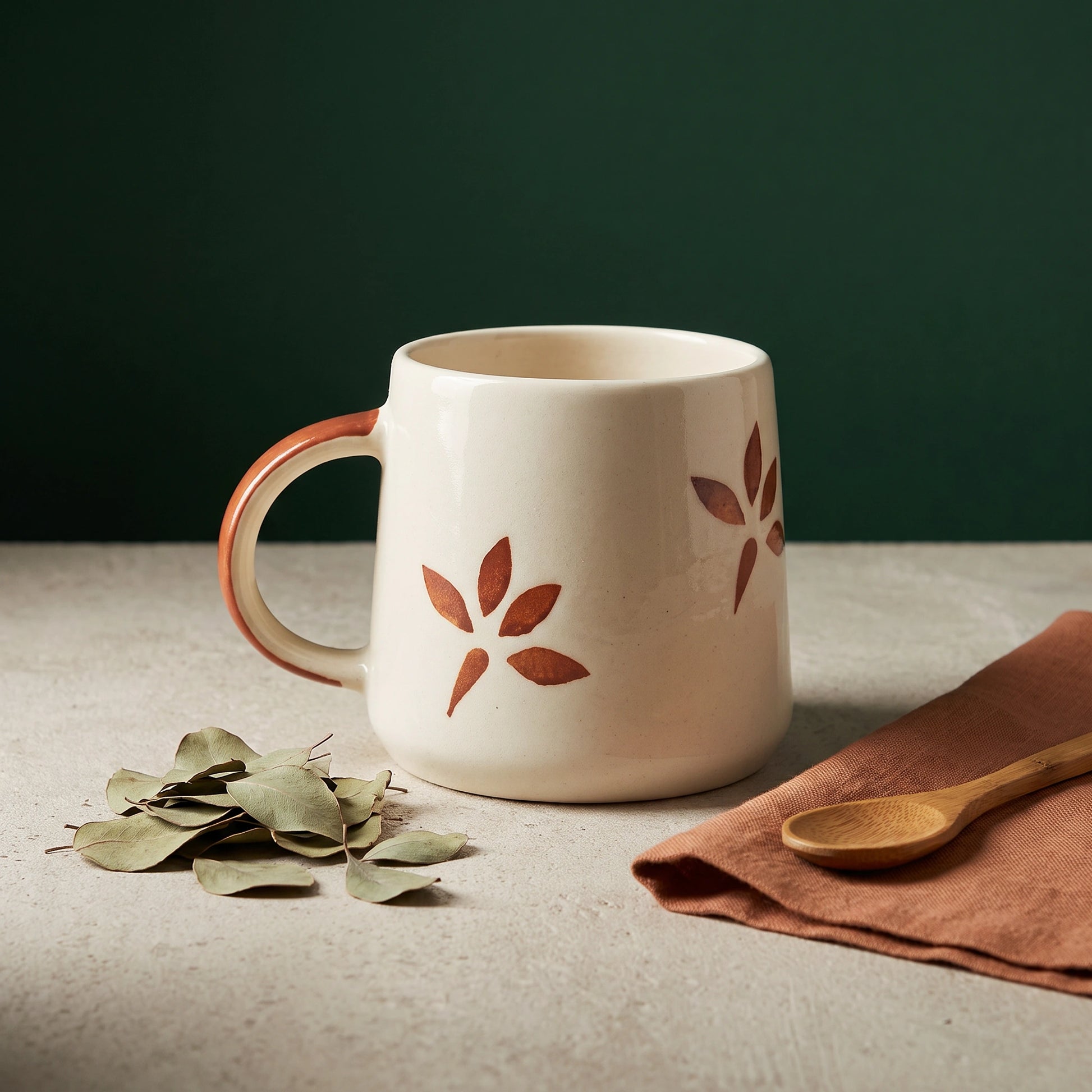 Floral Ceramic Tea Mug - Loopify