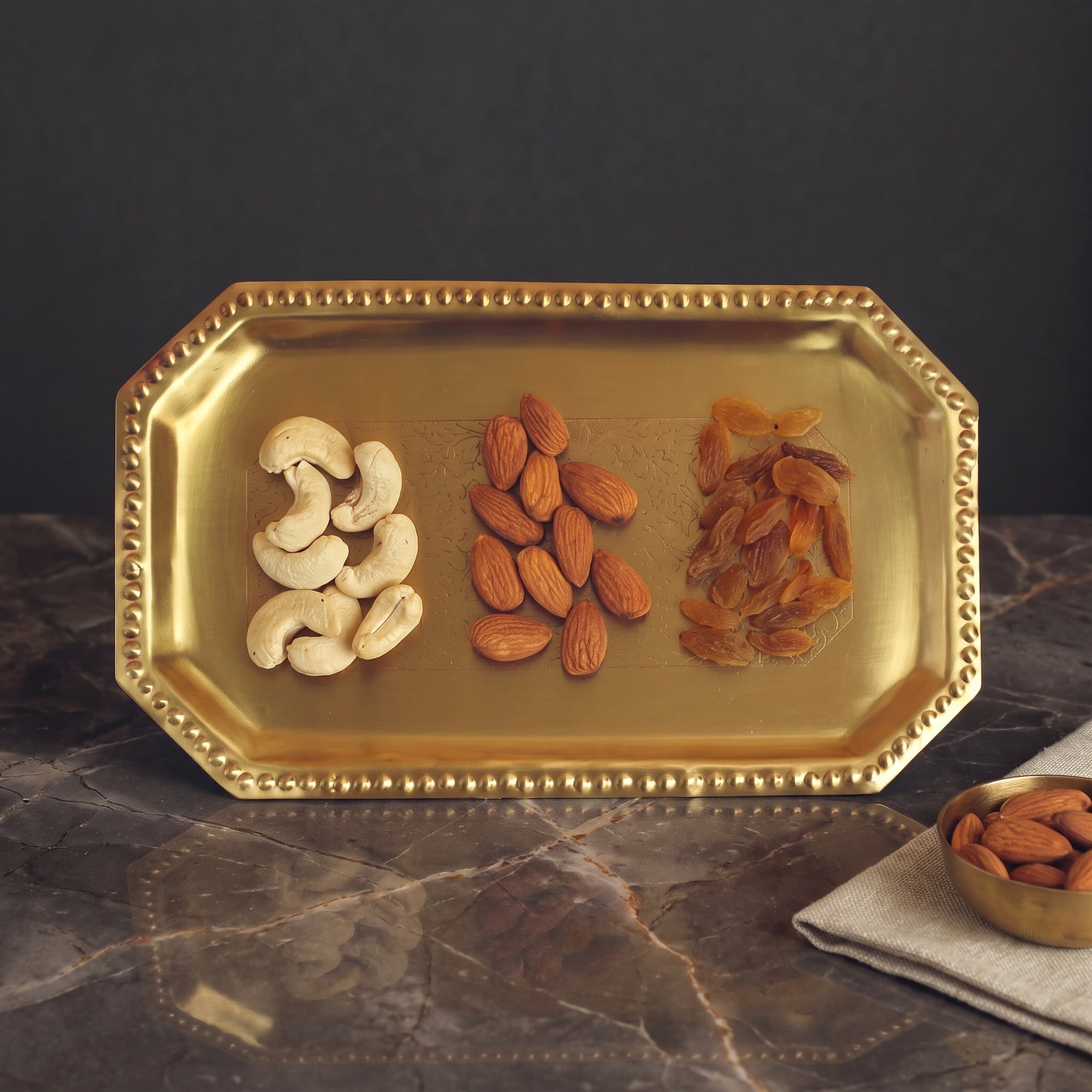 Vintage Charm Brass Tray - Loopify