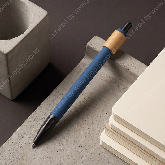 Clear Stroke Ballpoint – Air Force Blue - Loopify