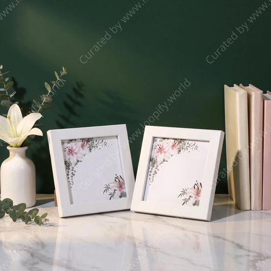 Framed Floral Coasters - Loopify