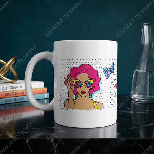 Girl Power Printed Mug - Loopify