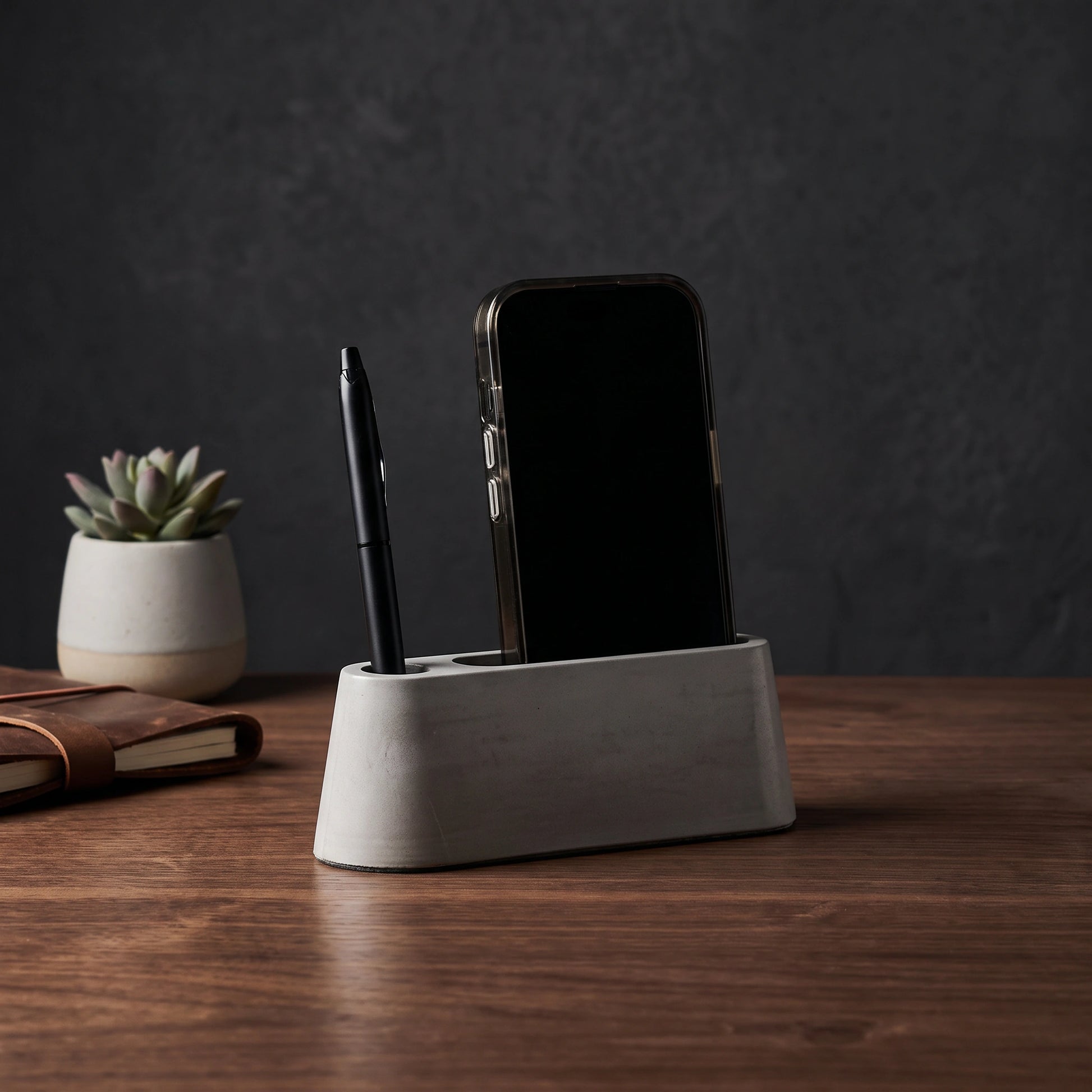 Industrial Concrete Desk Stand - Loopify