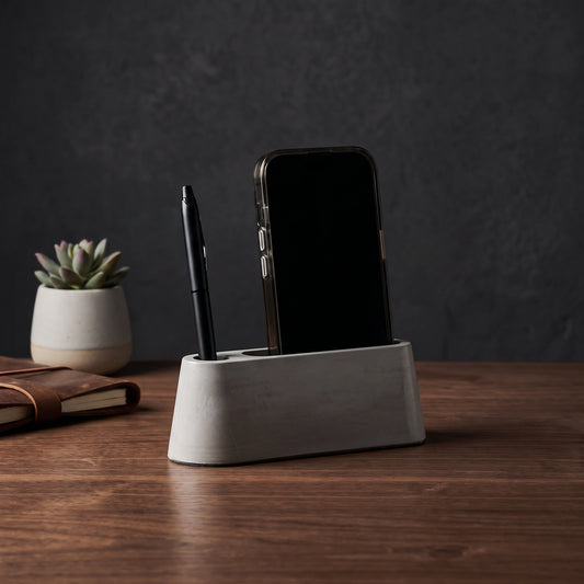 Industrial Concrete Desk Stand - Loopify