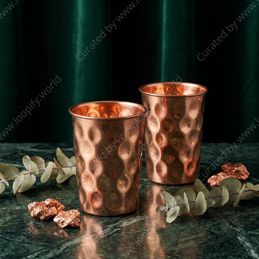 Pure Copper Glasses – Set of 2 - Loopify