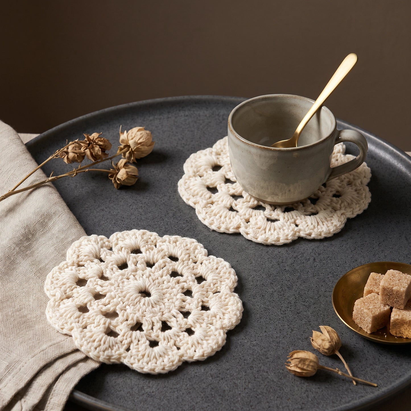 Mia Macrame Coasters - Loopify
