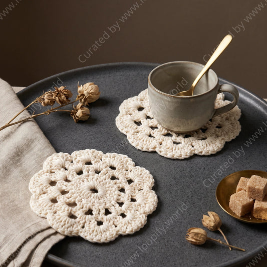 Mia Macrame Coasters - Loopify