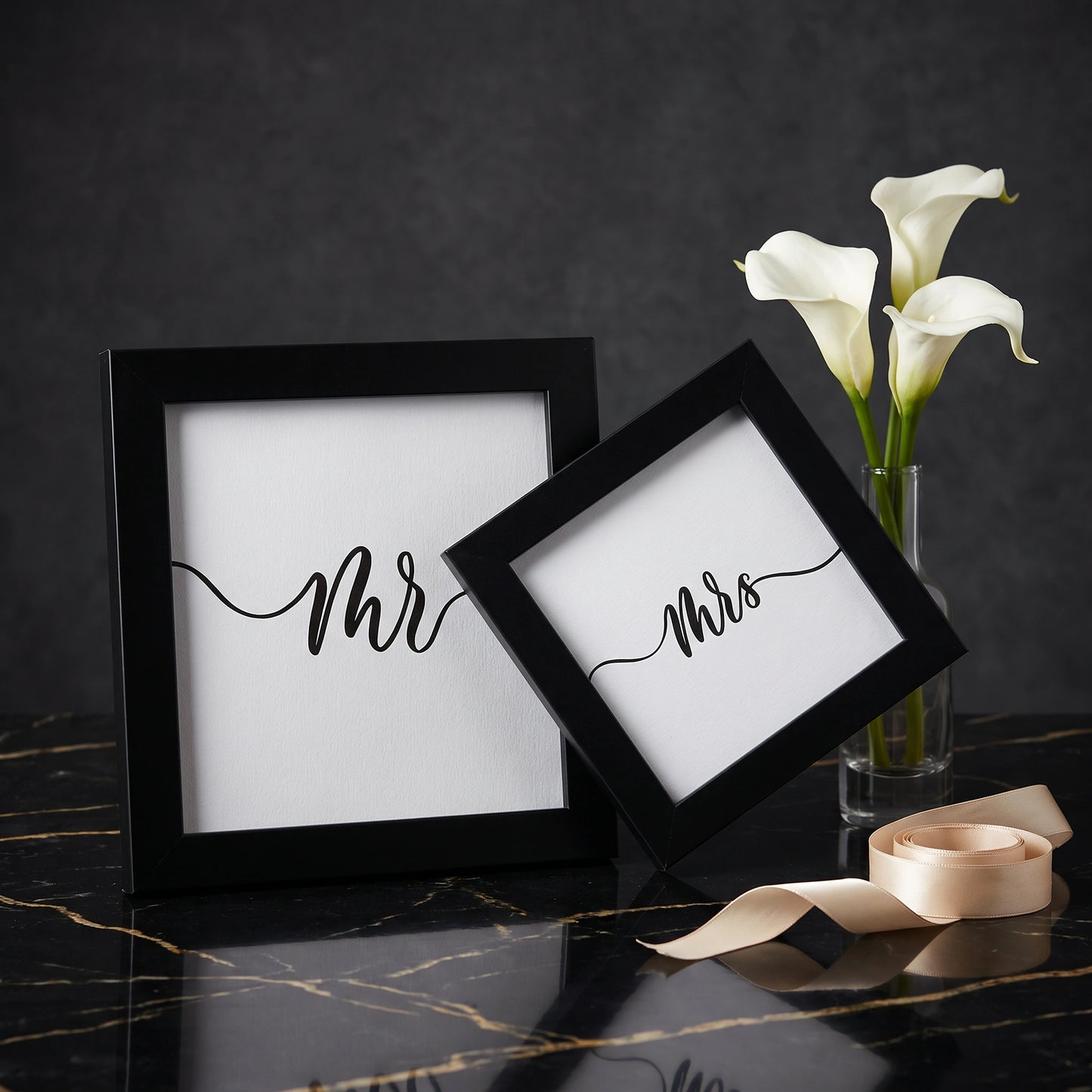 Mr & Mrs Framed Coasters - Loopify