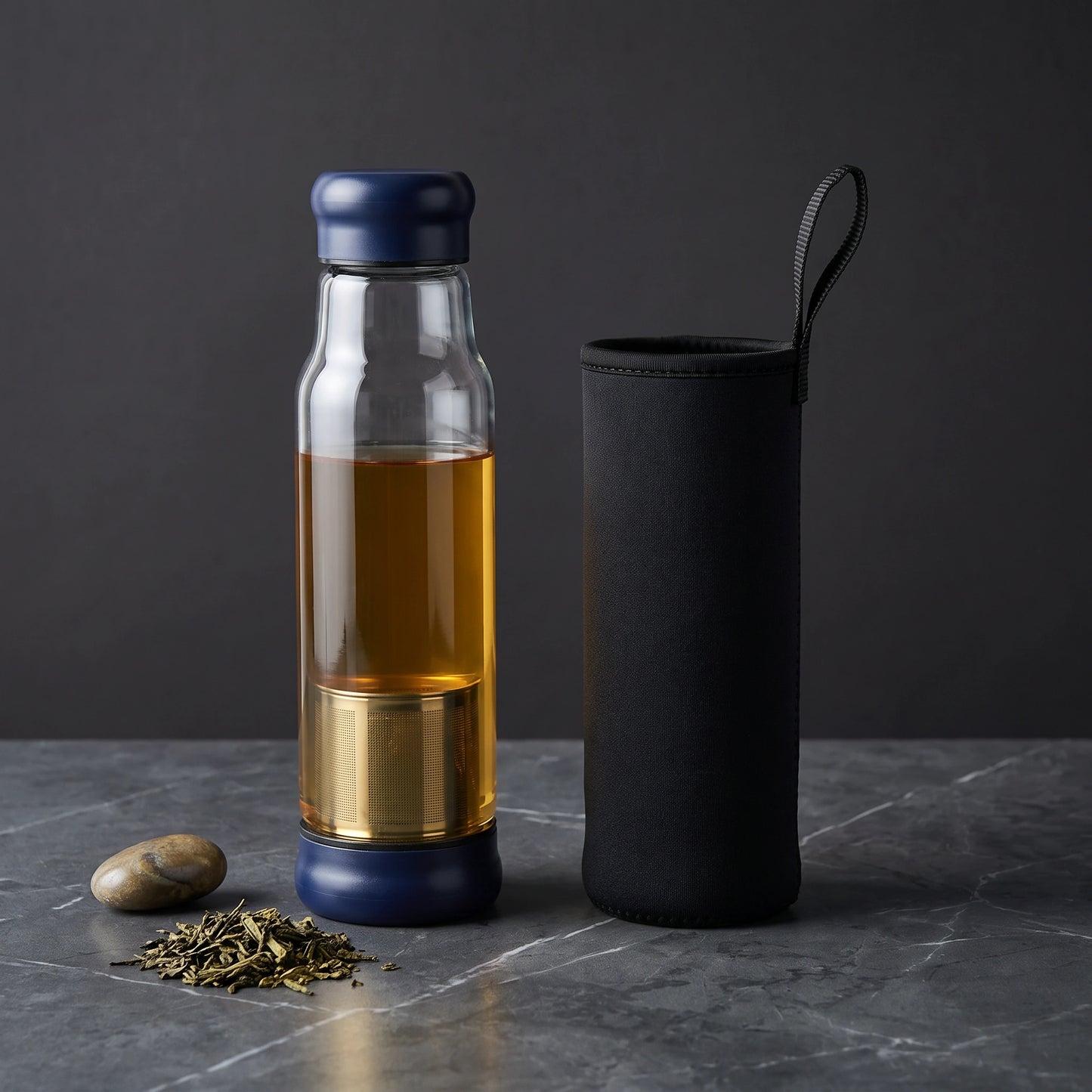 Crystal Flow Glass Bottle - Loopify