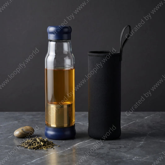 Crystal Flow Glass Bottle - Loopify