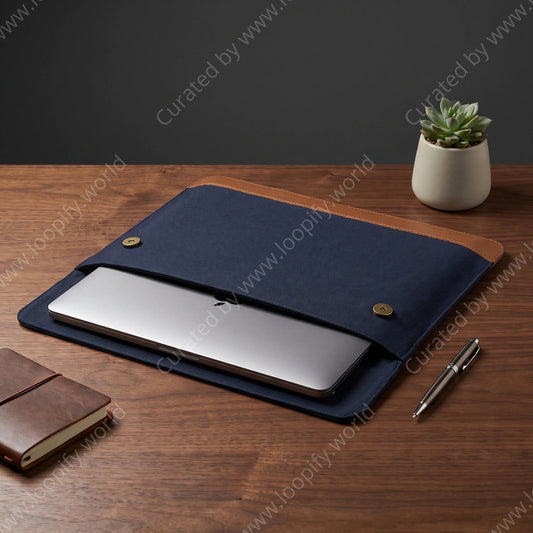 Daily Care Vegan Leather Laptop Sleeve - Loopify