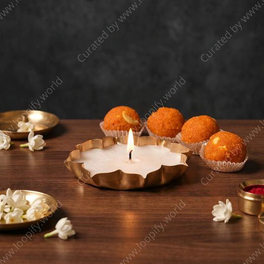 Chandni Lotus Diya - Loopify