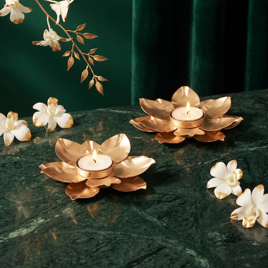 Vibha Gold Tea Light Holder - Loopify