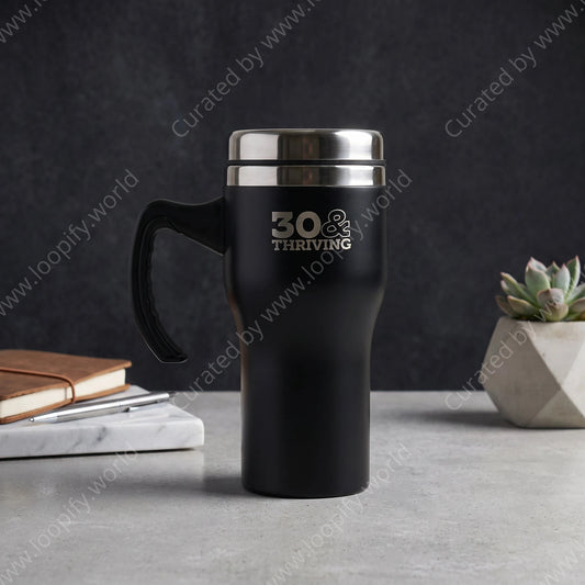 '30 & Thriving' Drinkware - Loopify