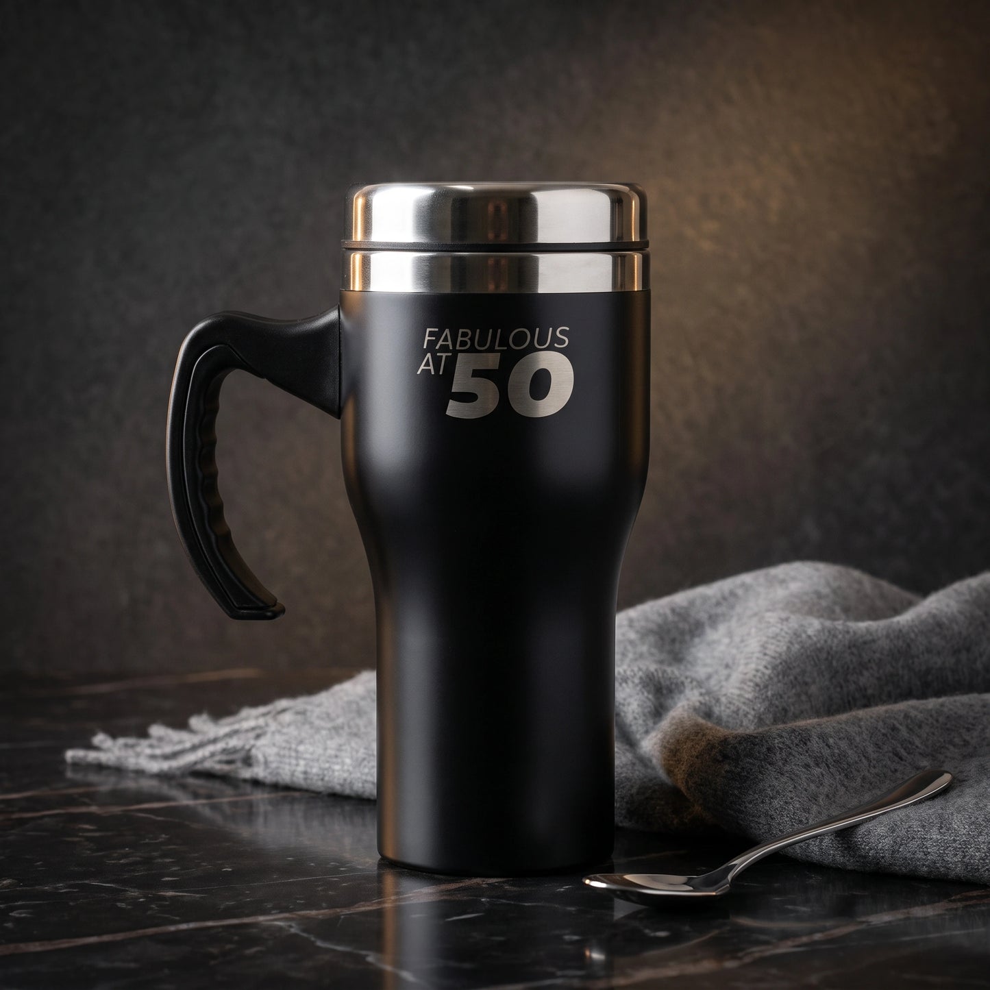 '50 & Fabulous' Drinkware - Loopify