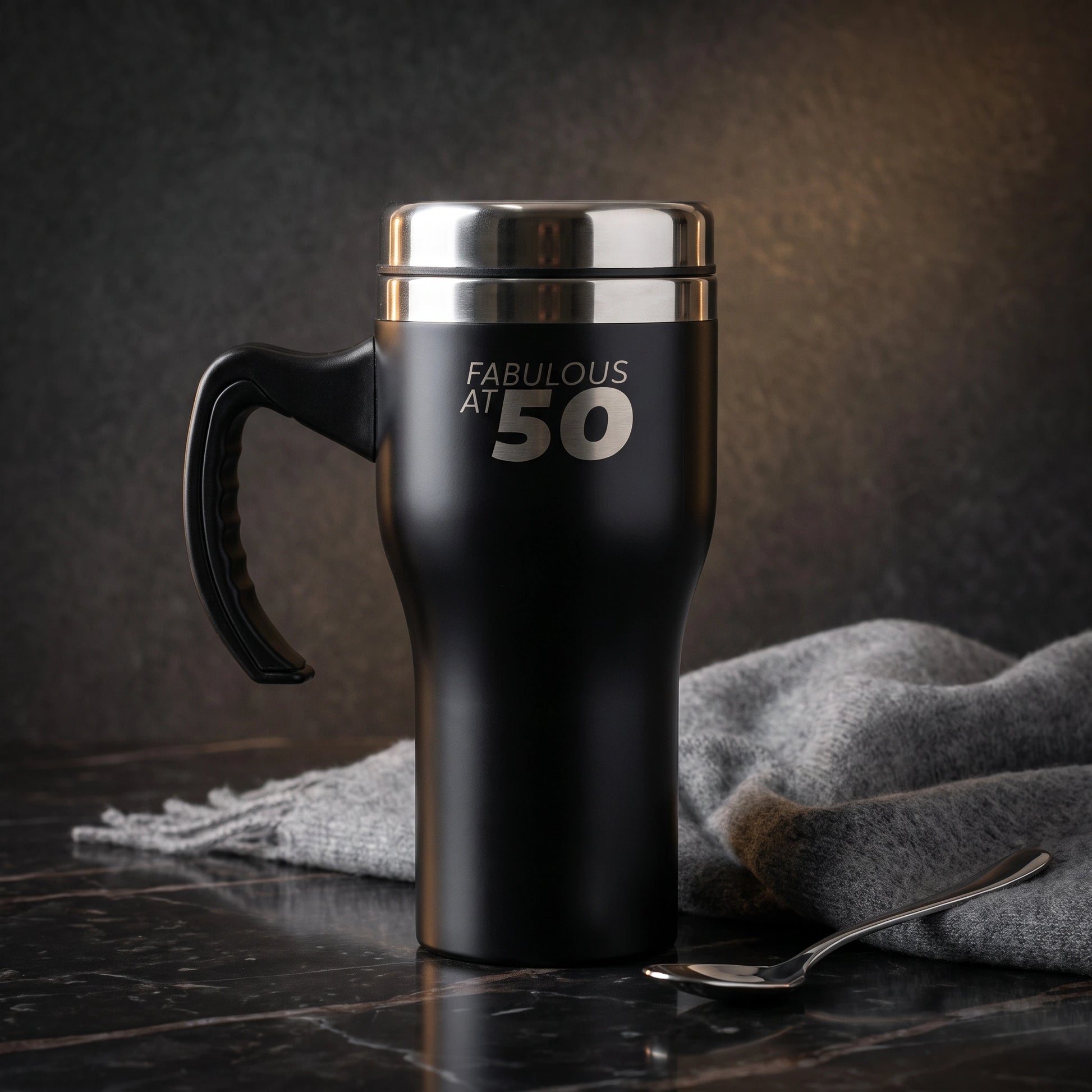 '50 & Fabulous' Drinkware - Loopify