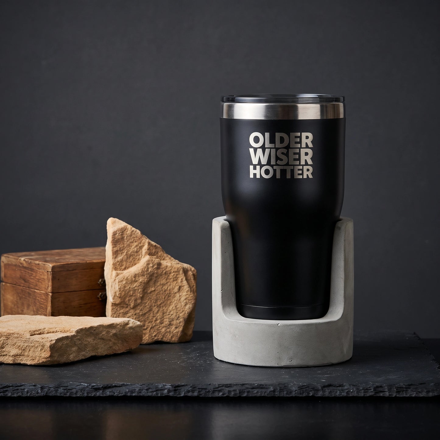 'Older, Wiser, Hotter' Drinkware - Loopify