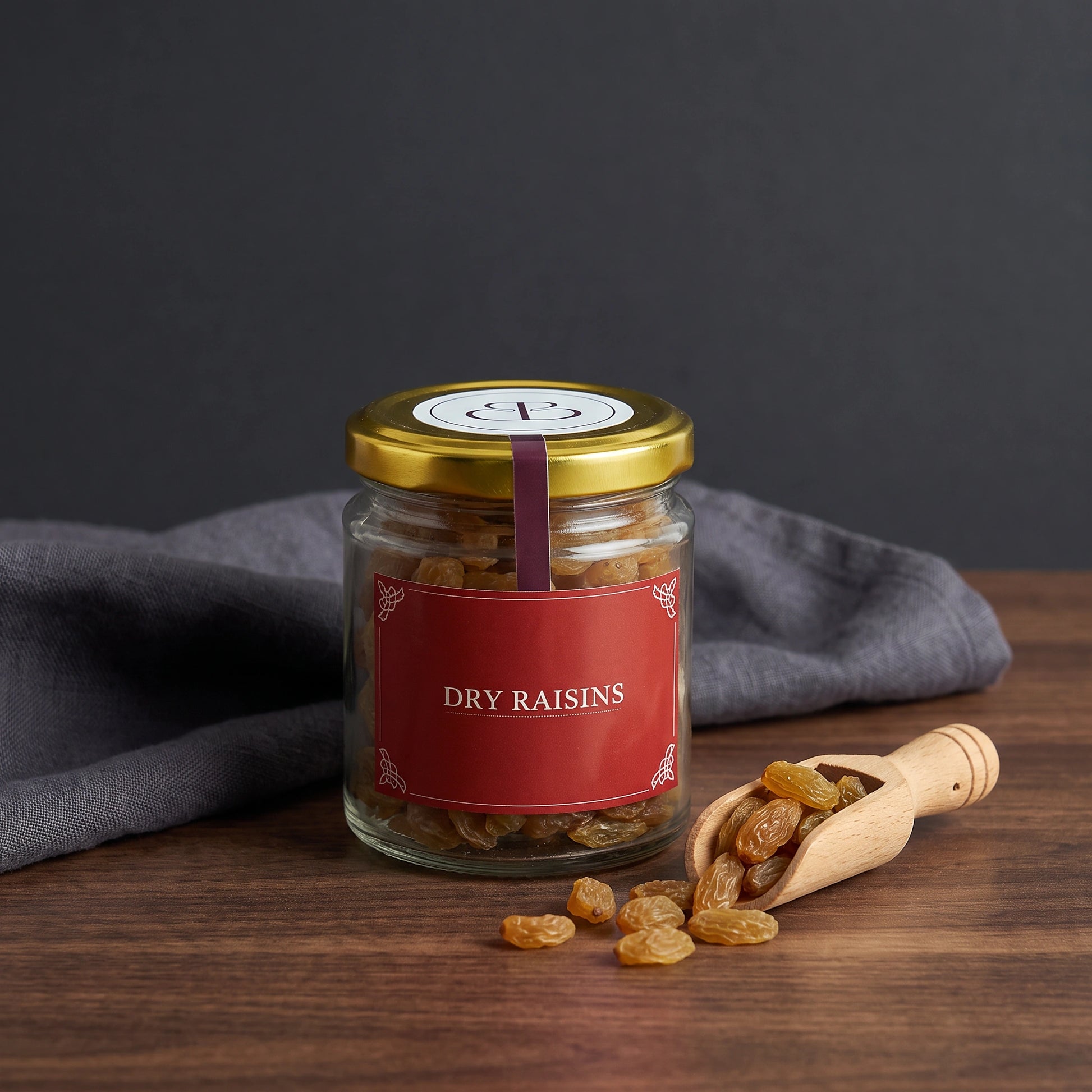 Dry Raisins in Glass Jar - Loopify