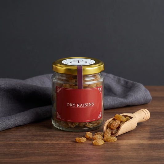 Dry Raisins in Glass Jar - Loopify