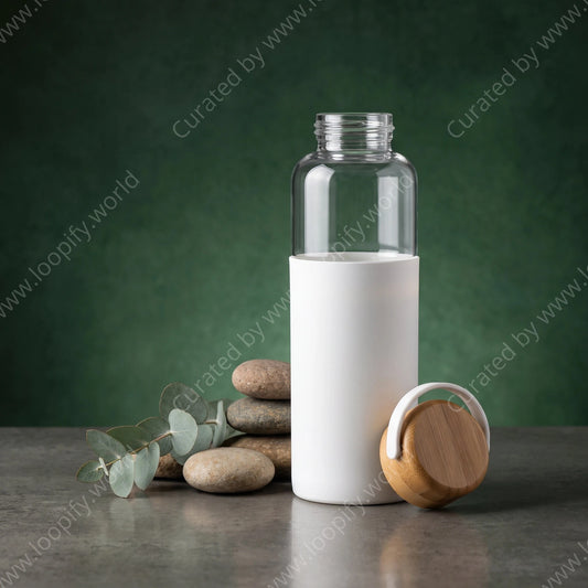 Fluere Glass Bottle – White - Loopify