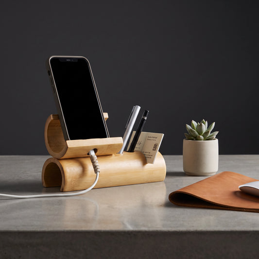 Handmade Bamboo Mobile Stand - Loopify