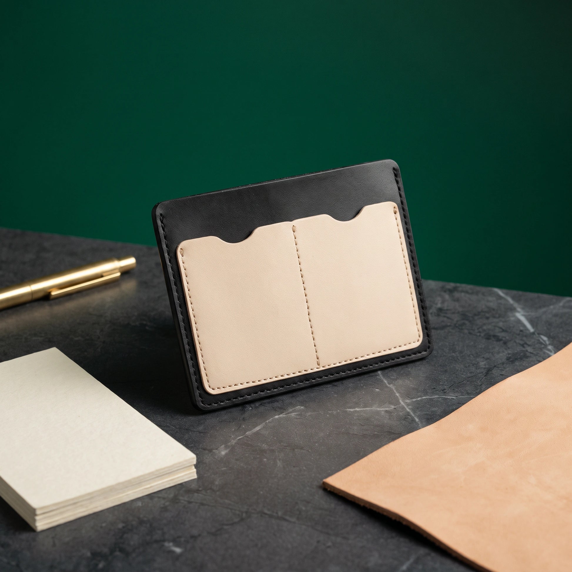 Ivory Leather Passport Sleeve - Loopify