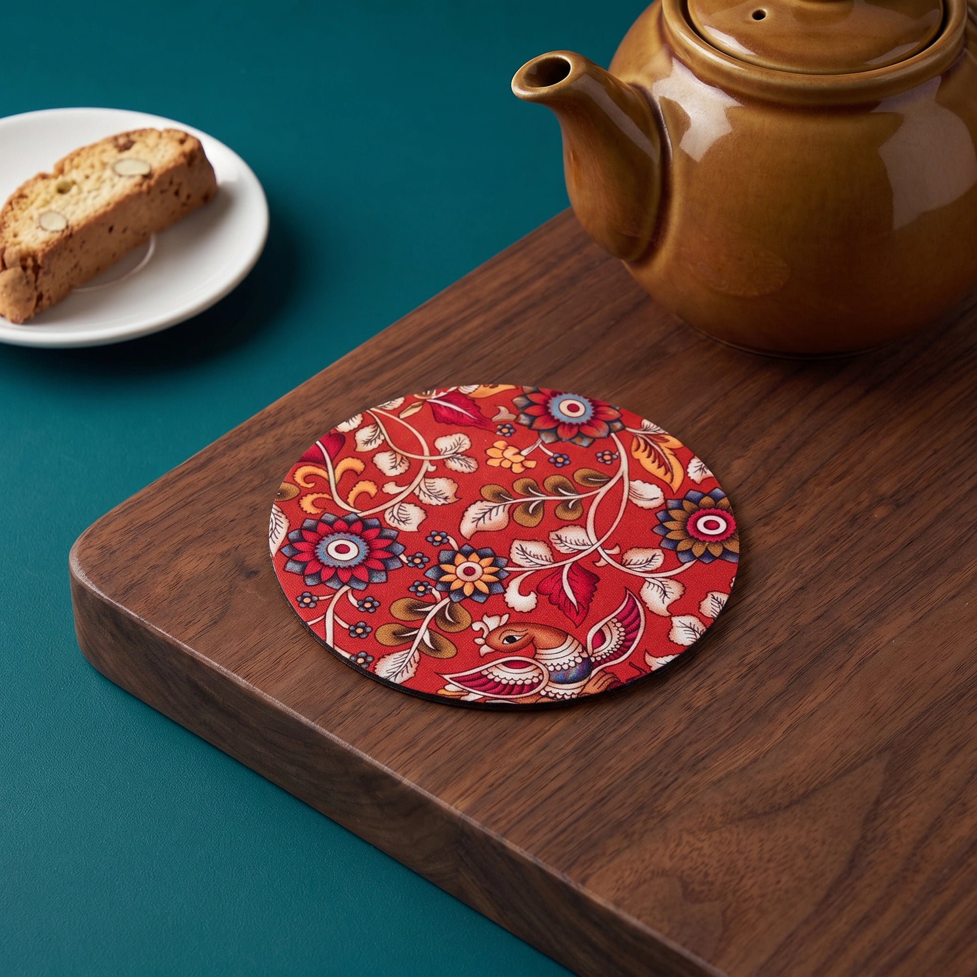 Kalamkari Artisan Felt Coaster - Loopify