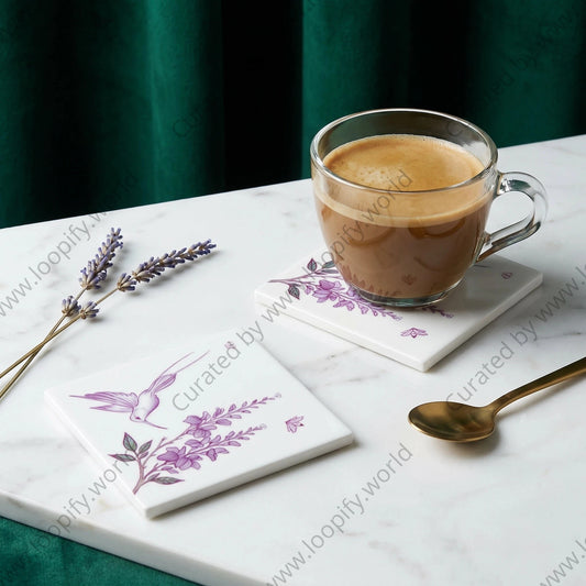Lilac Coasters – Set of 2 - Loopify