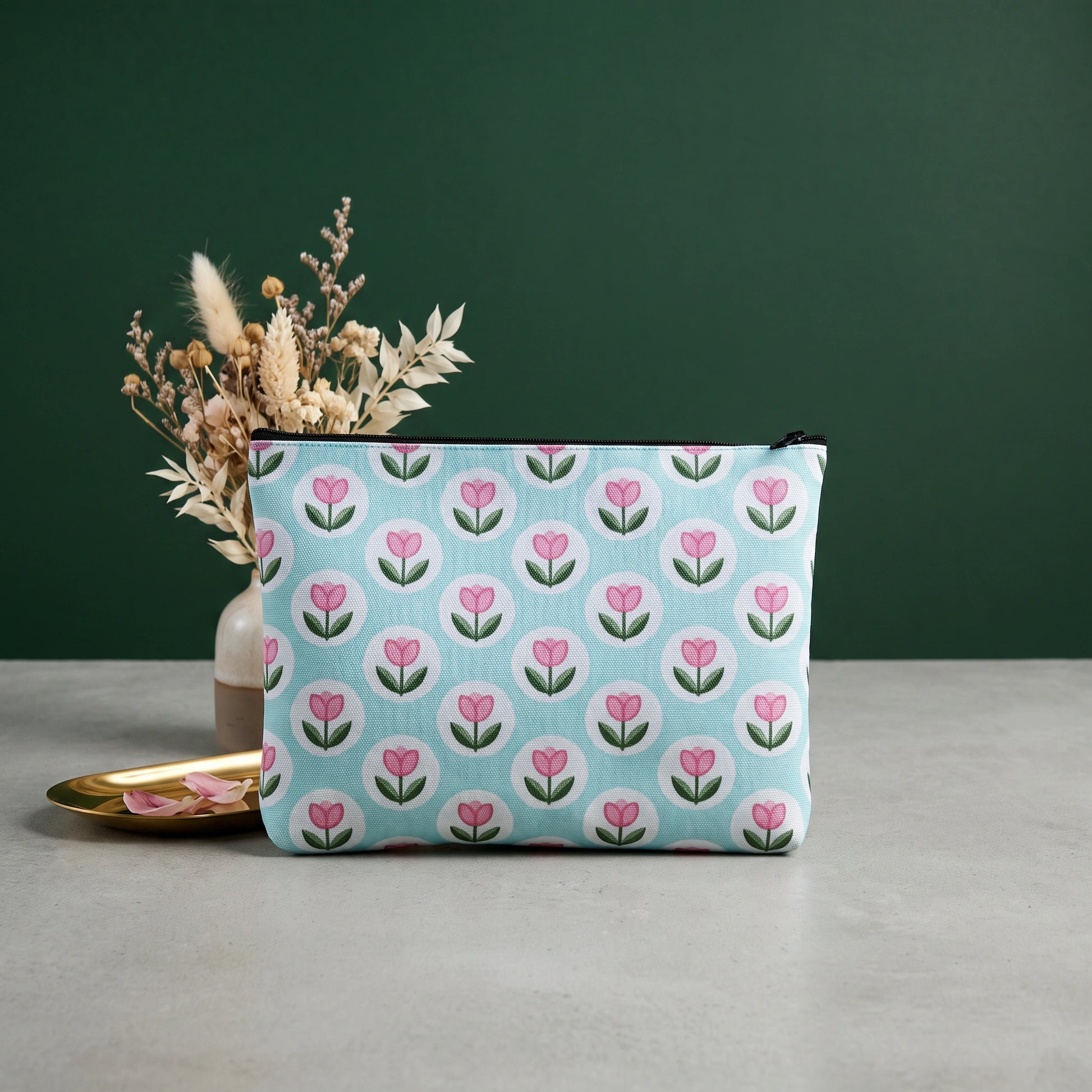 Lotus Soft Felt Pouch - Loopify