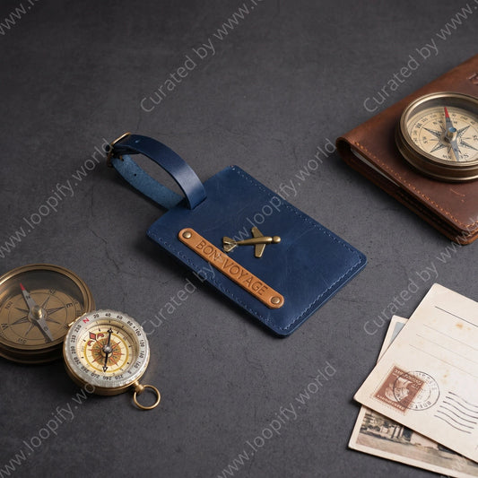 Deri Faux Leather Luggage Tag - Loopify