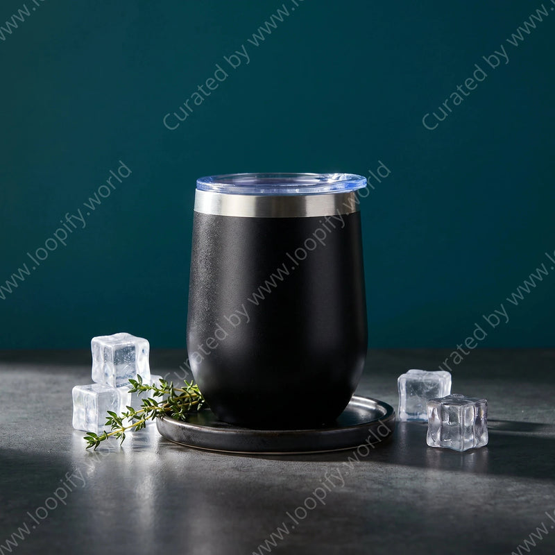Black Metal Tumbler - Loopify