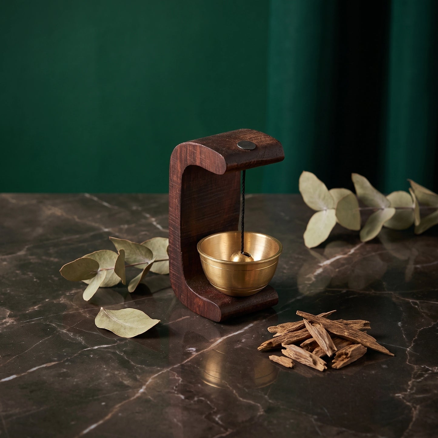 Rustic Mini Wooden Bell - Loopify
