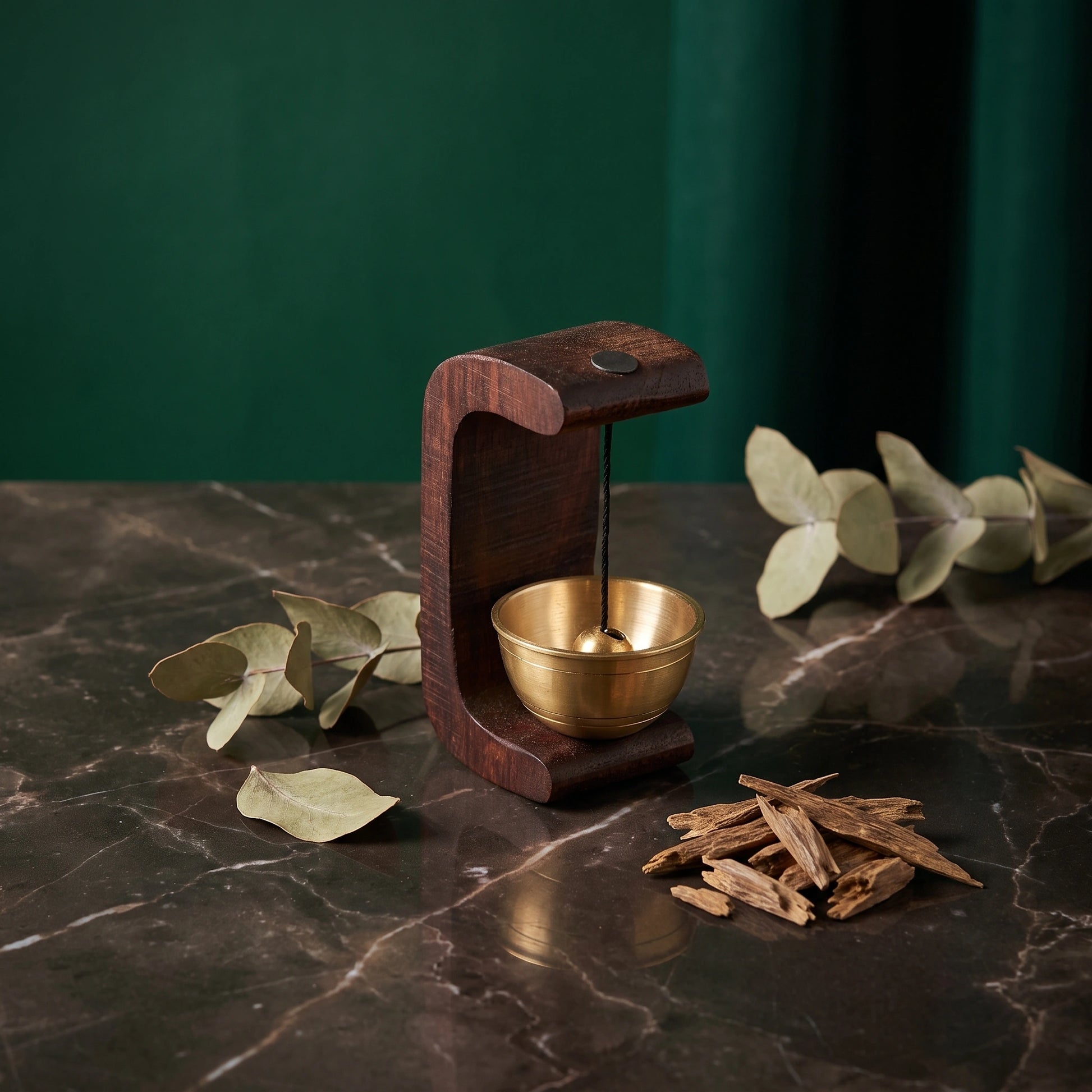 Rustic Mini Wooden Bell - Loopify