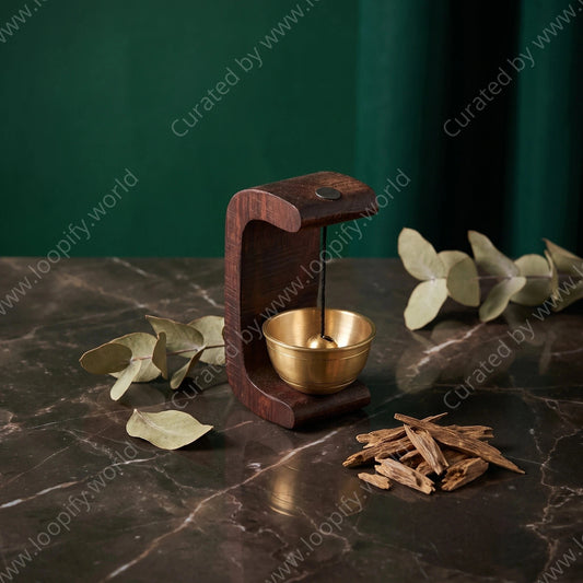 Rustic Mini Wooden Bell - Loopify