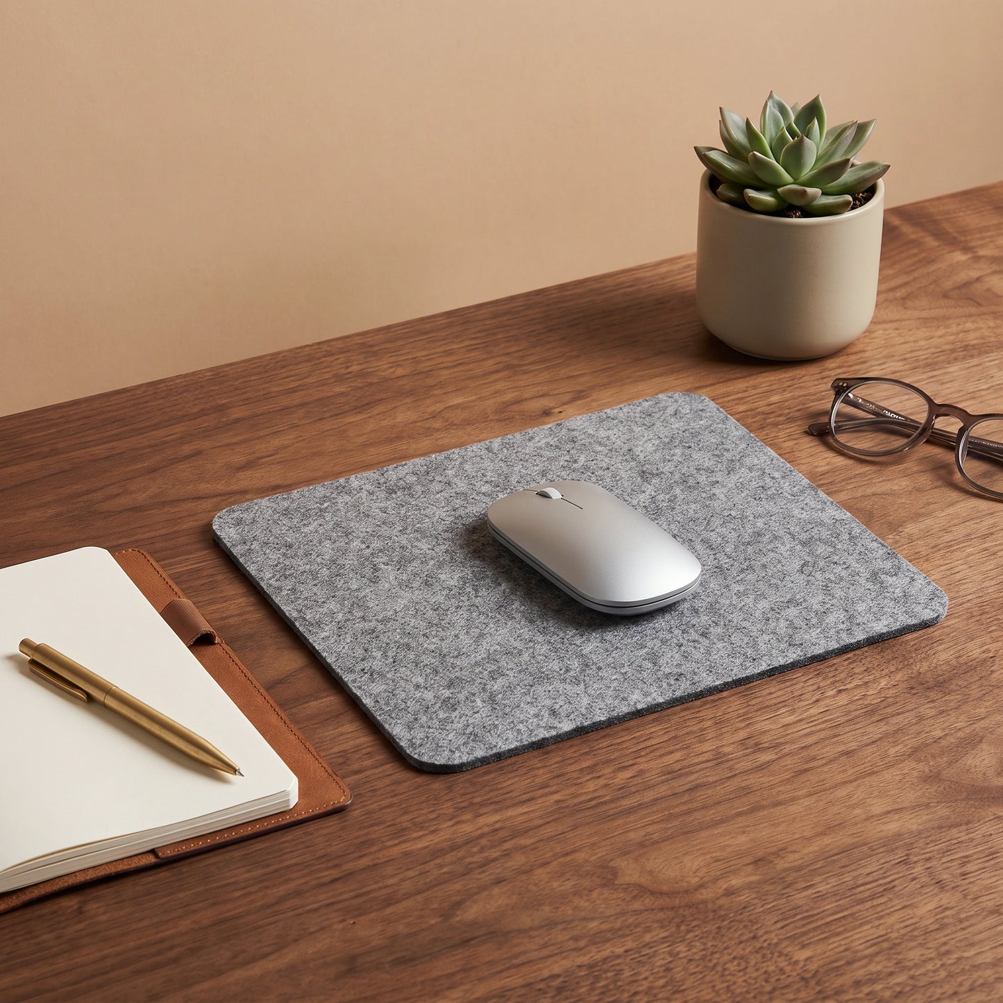 Grey Felt Mouse Pad - Loopify
