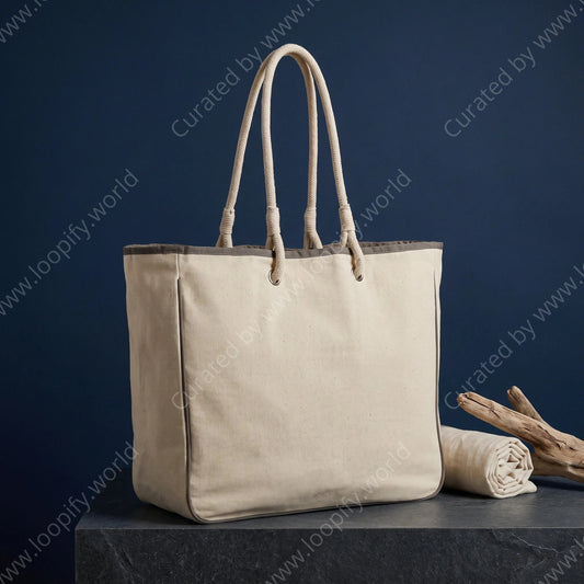 Durable Canvas Tote Bag - Loopify