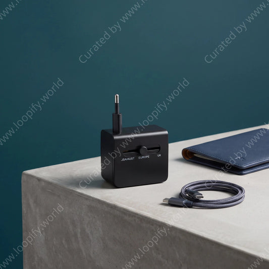 Universal Travel Adapter with Dual USB - Loopify