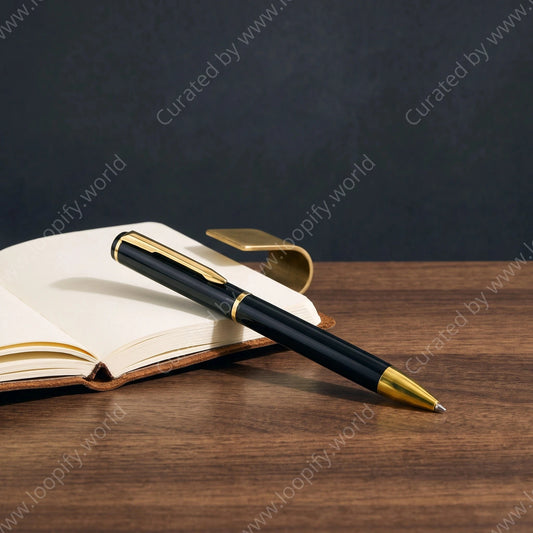 Muse Black & Gold Ballpoint - Loopify