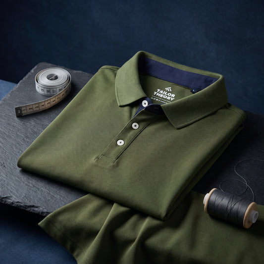 Navy Core Premium Polo - Loopify