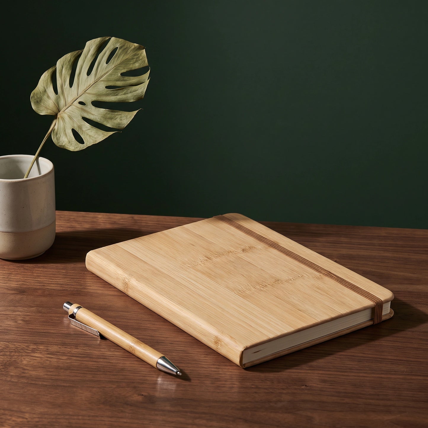 Smooth Wood Cover Notebook - Loopify