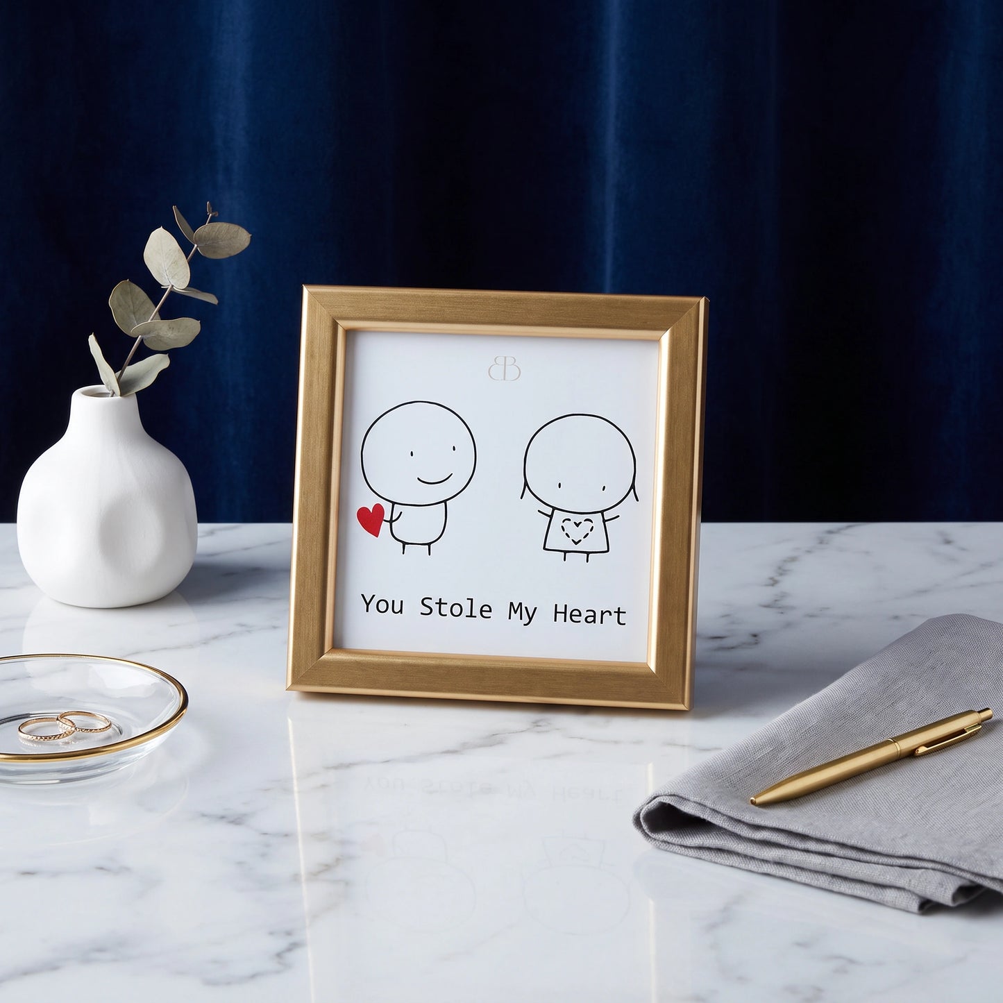 'Stole My Heart' Photo Frame - Loopify
