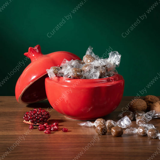 Anar Pomegranate Ceramic Bowl - Loopify