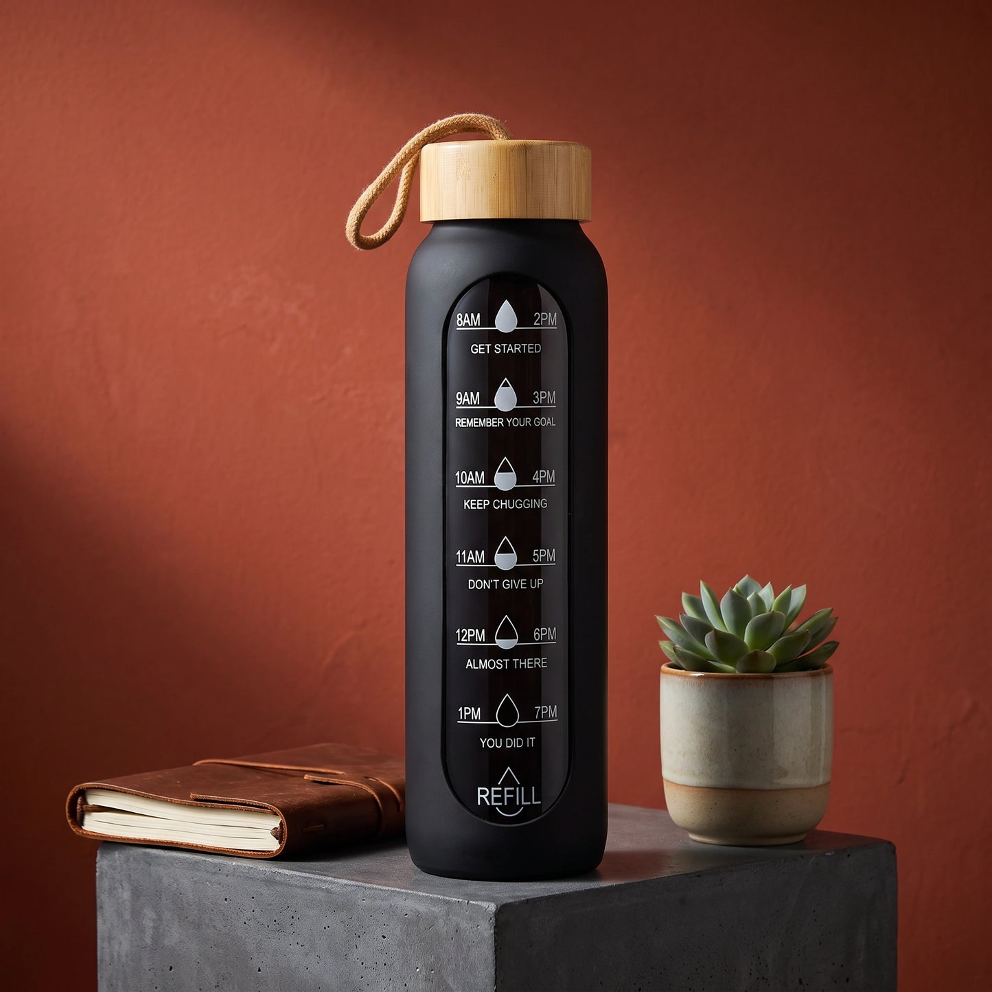 Power Quench Glass Bottle - Loopify