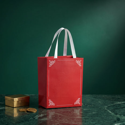 Crimson Kolam Festive Bag - Loopify